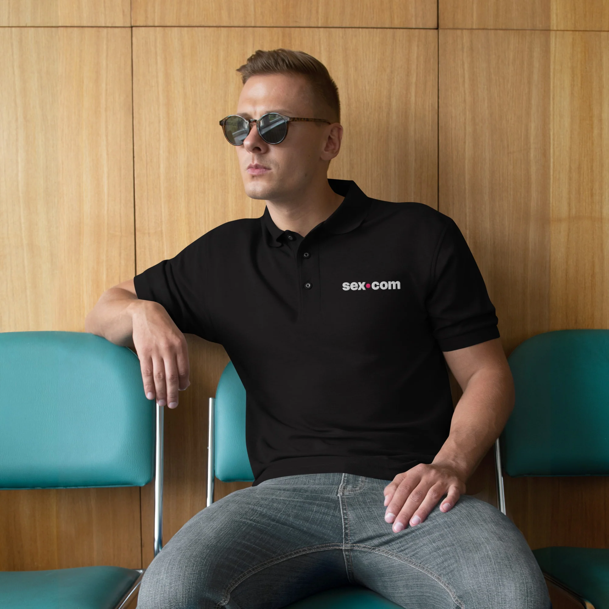 Sex.com Men's Premium Polo - Image 8