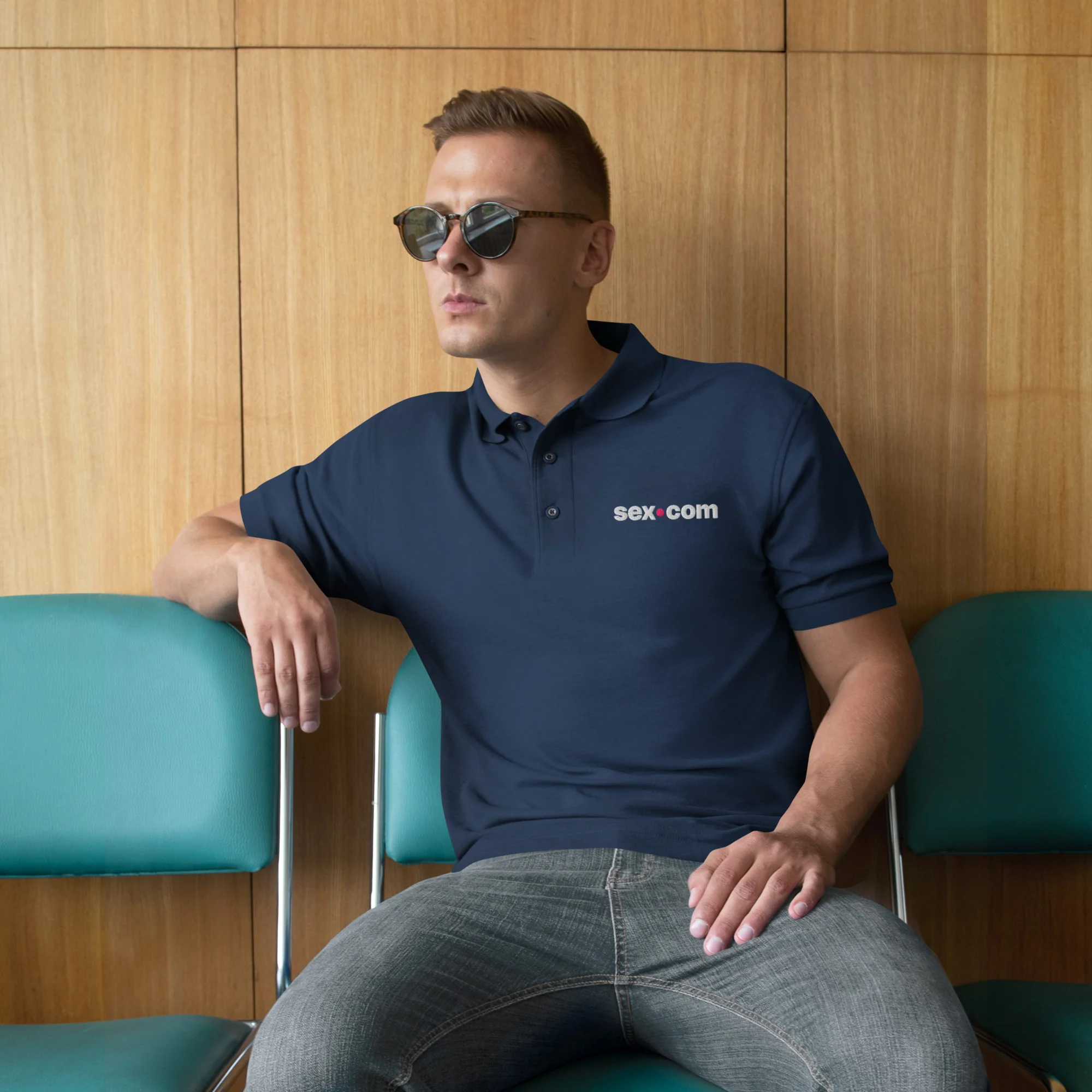 Sex.com Men's Premium Polo - Image 9