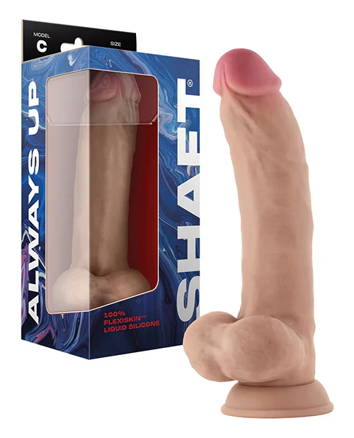 Shaft Model C Flexskin Liquid Silicone 9.5" Curved Dong W/balls - Image 15