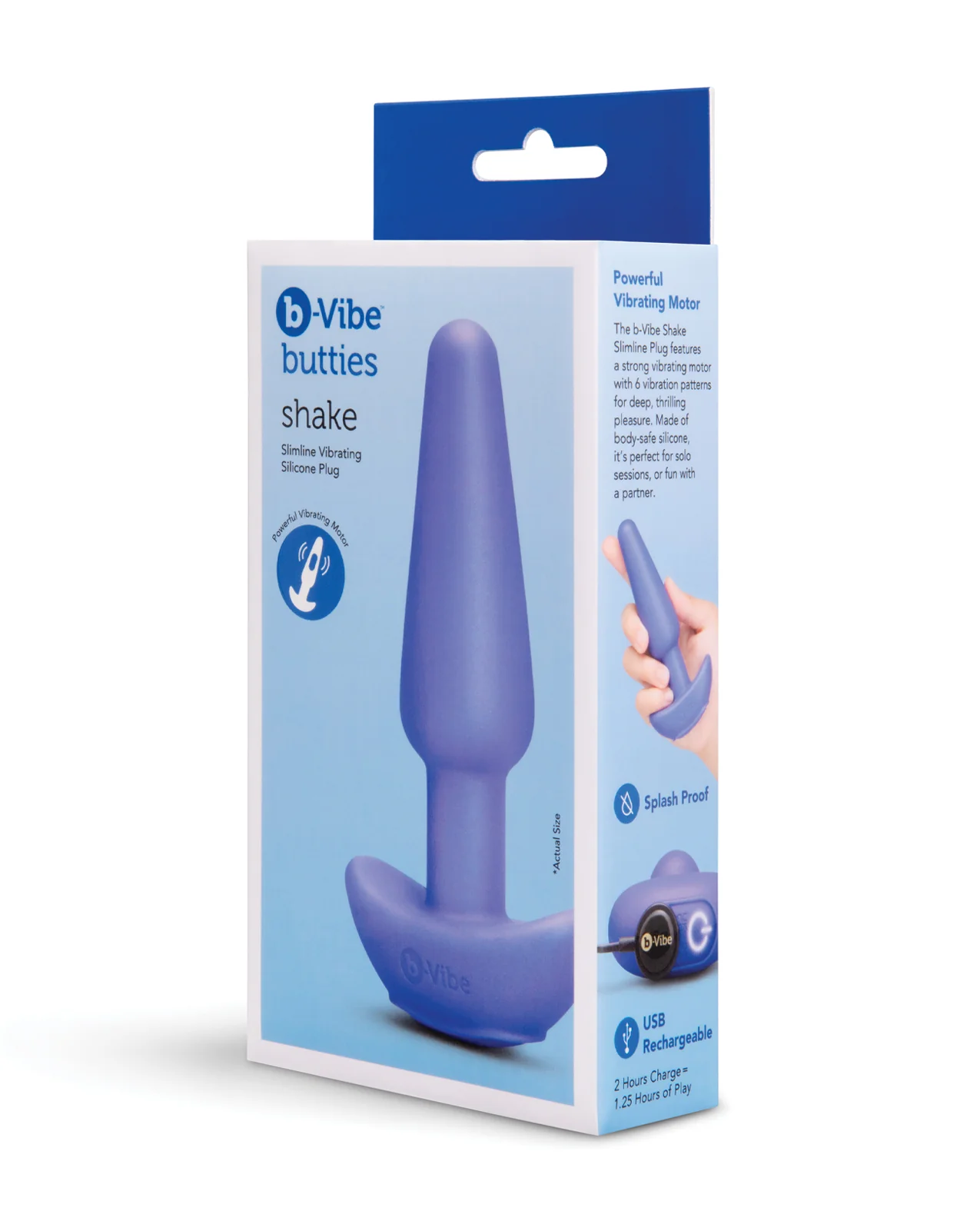 Shake Slimline Vibrating Silicone Plug - Image 5