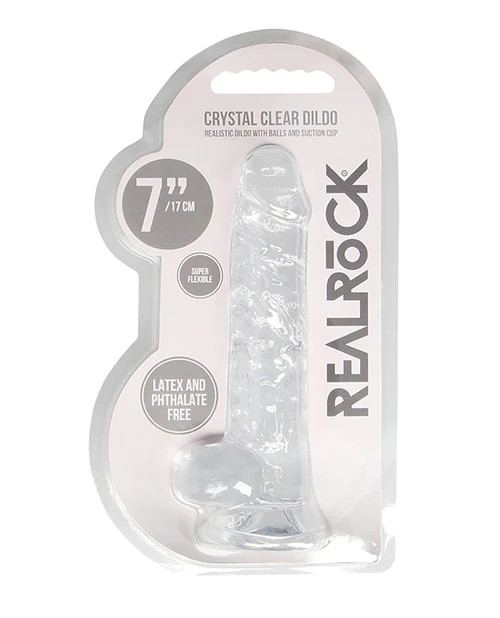 Shots Realrock Realistic Crystal Clear Dildo W/balls - Image 10