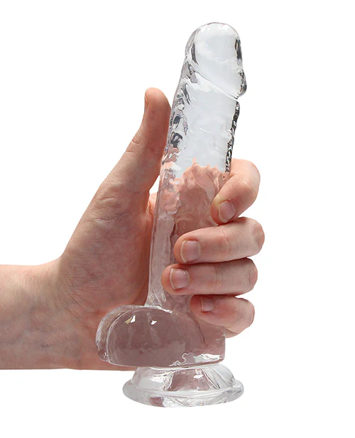 Shots Realrock Realistic Crystal Clear Dildo W/balls - Image 14