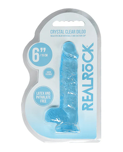 Shots Realrock Realistic Crystal Clear Dildo W/balls - Image 20