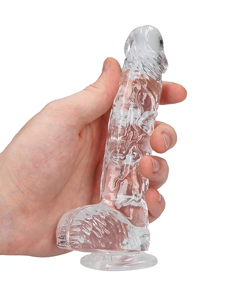 Shots Realrock Realistic Crystal Clear Dildo W/balls - Image 29