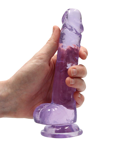 Shots Realrock Realistic Crystal Clear Dildo W/balls - Image 34