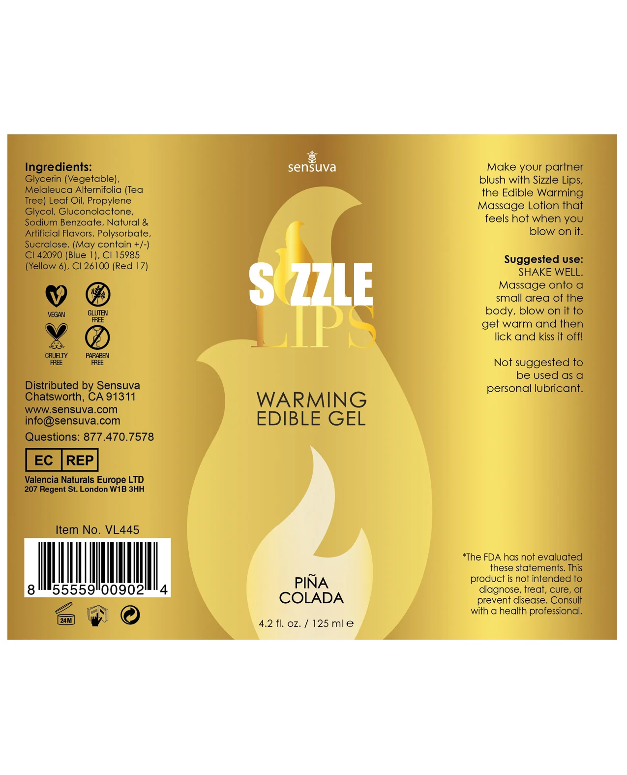 Sizzle Lips Warming Gel - 2 oz - Image 10