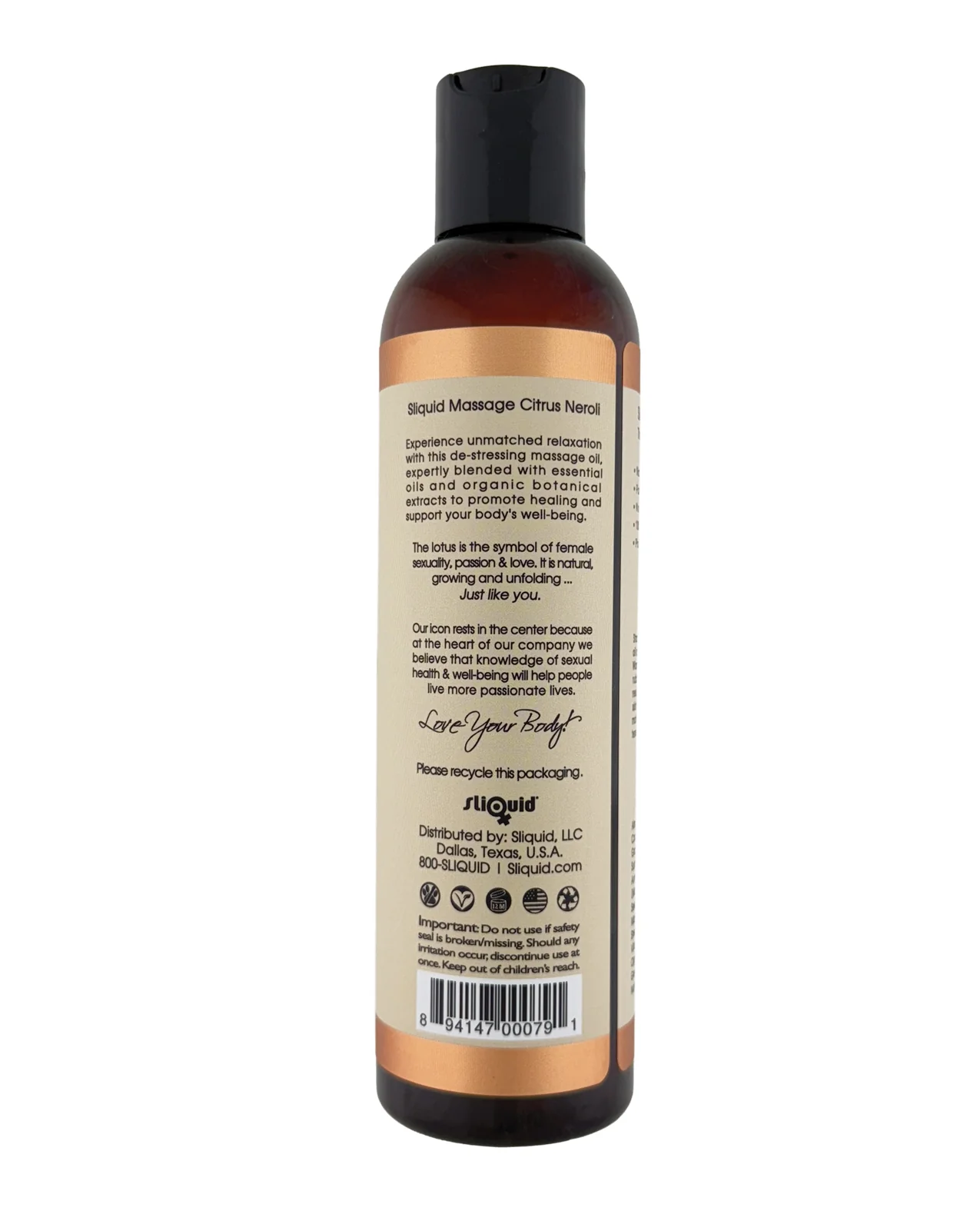 Sliquid Balance Massage Oil 8.5 oz - Image 8