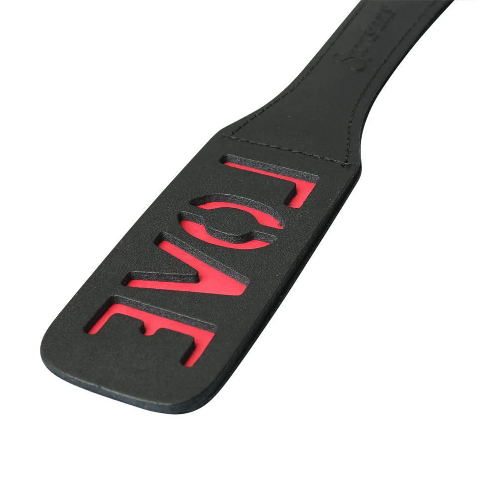Sportsheets Sportsheets Leather Love Impression Paddle - Image 2