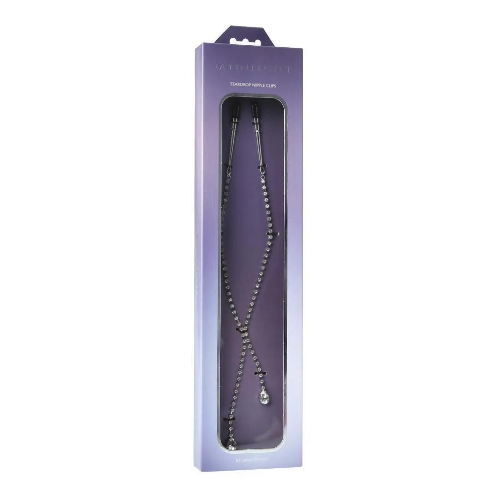 Sportsheets Double Strand Diamond Gem Nipple Clips - Image 4