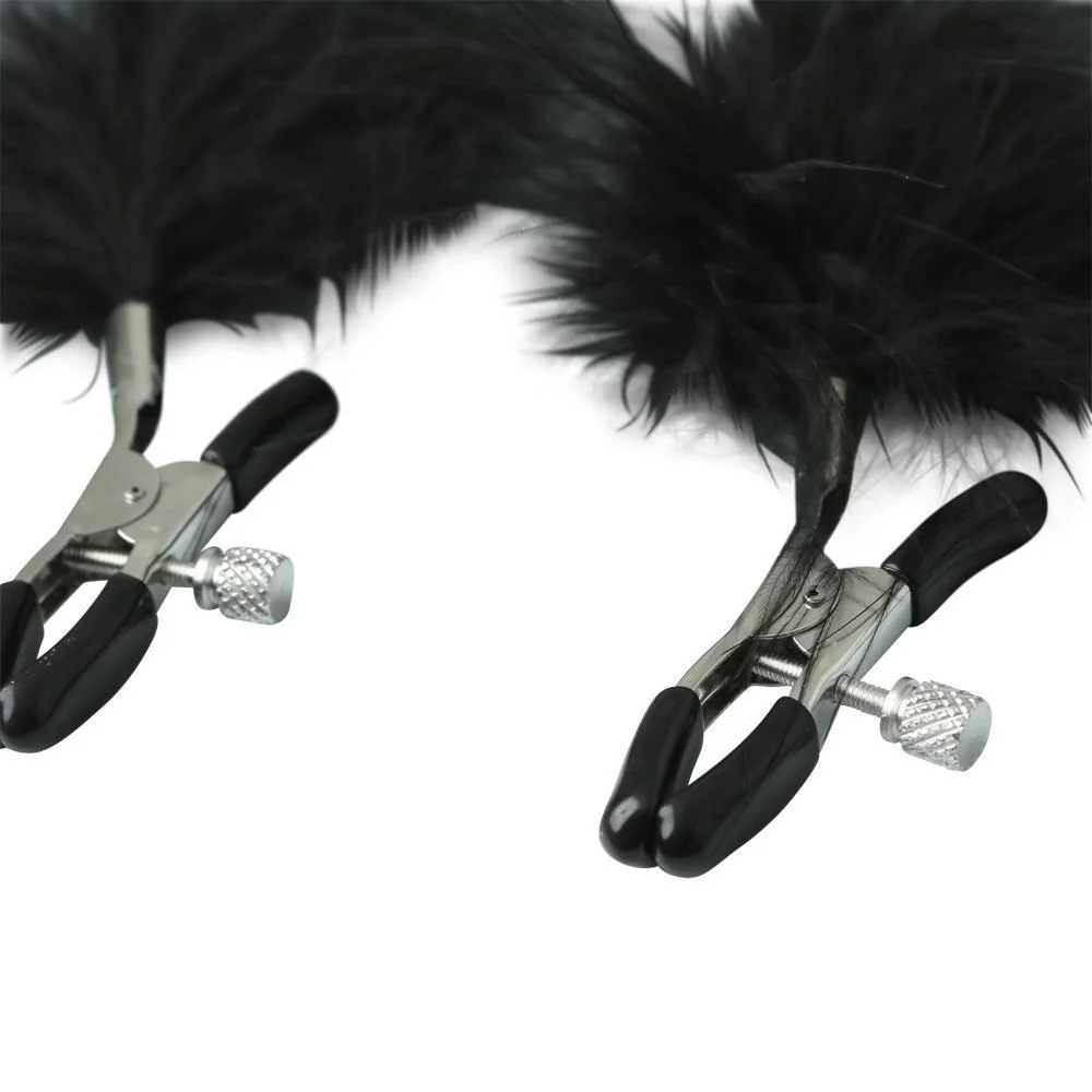 Sportsheets Feathered Nipple Clamps - Image 2