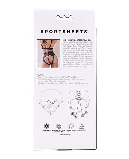 Sportsheets High Waisted Strap-On Corset - Image 6