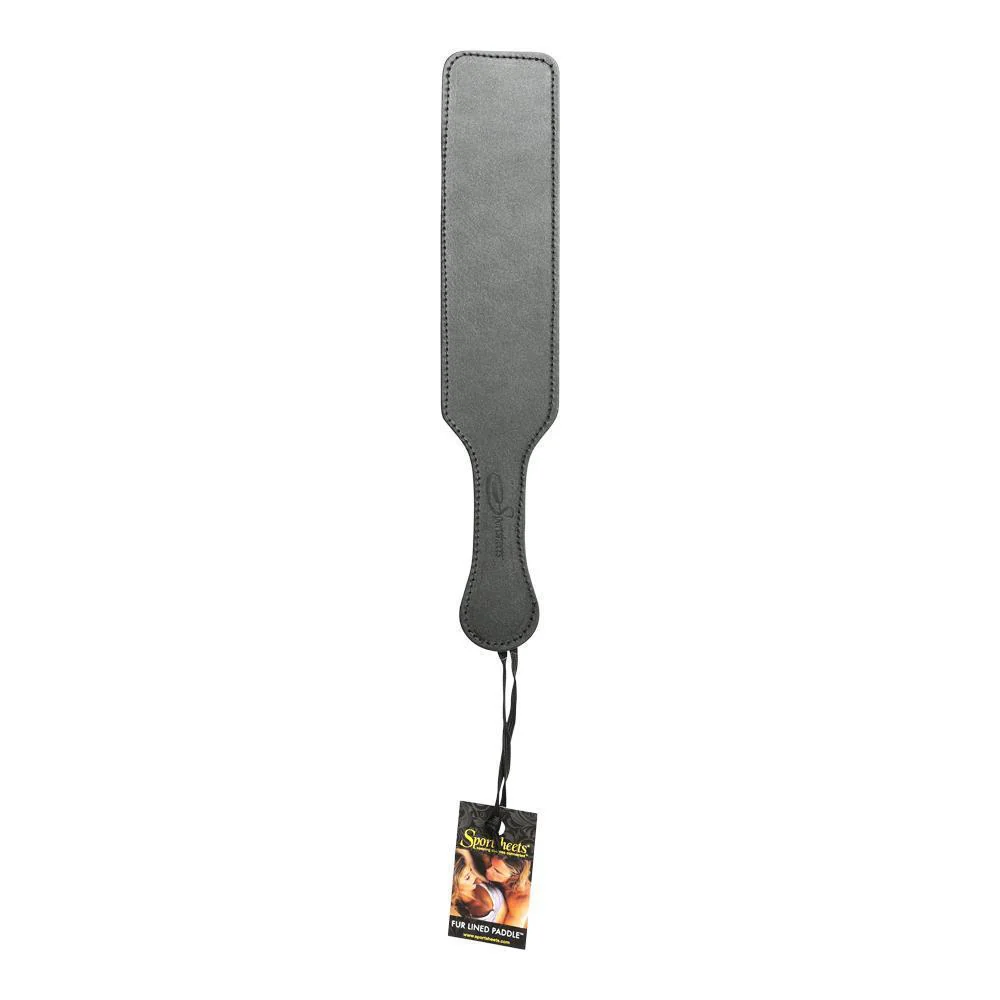 Sportsheets Leather Paddle with Black Fur Side - Image 5