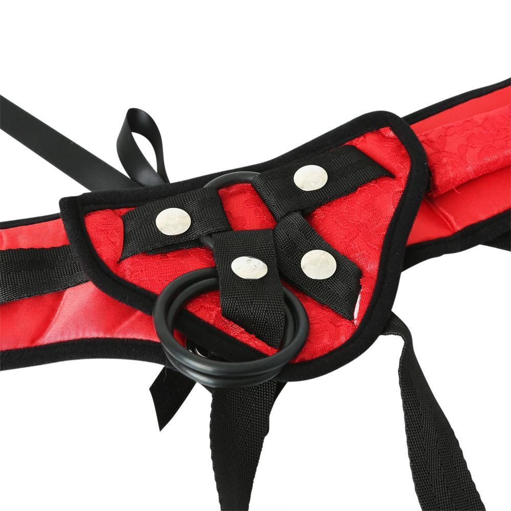Sportsheets Red Lace Corsette Strap On - Image 4