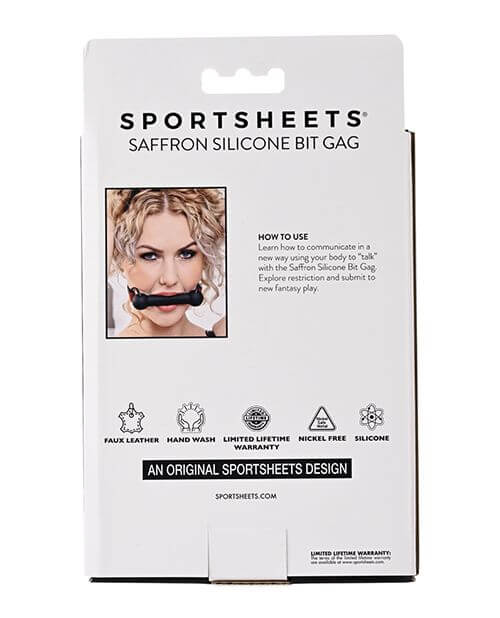 Sportsheets Saffron Silicone Bit Gag - Image 5