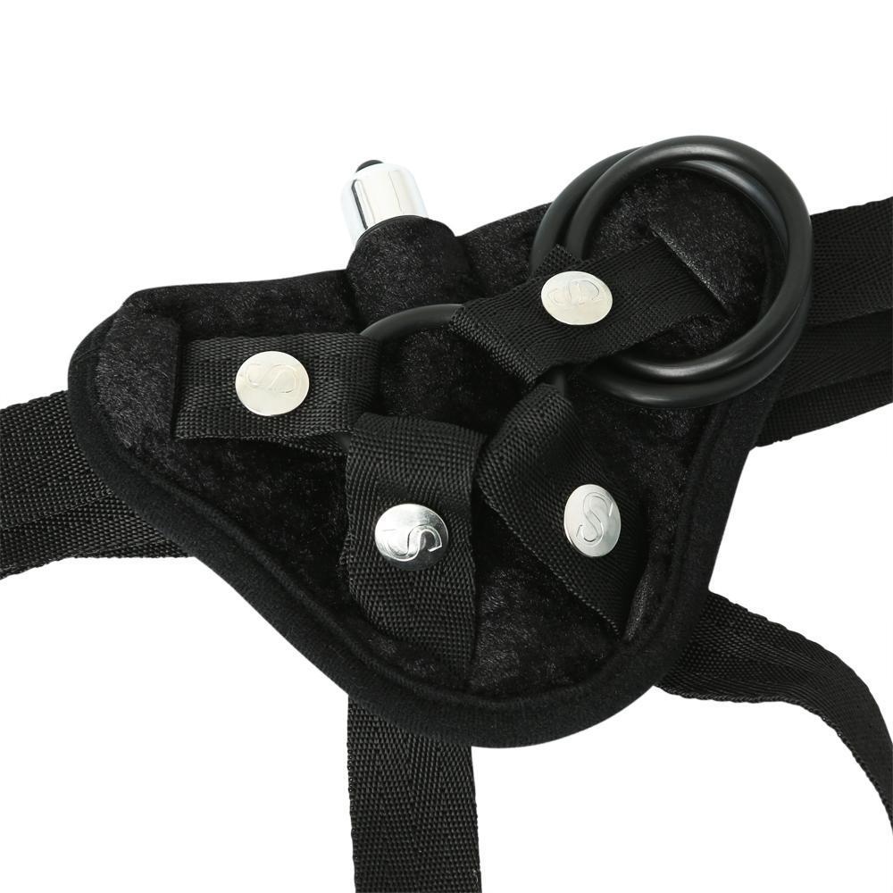 Sportsheets Vibrating Black Velvet Strap On - Image 3