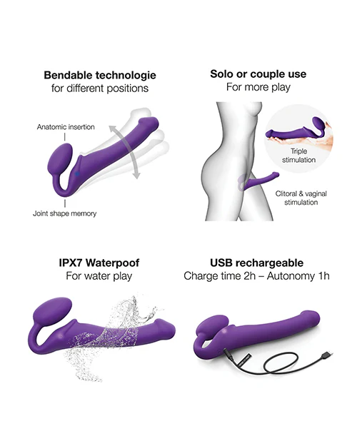 Strap-On-Me Vibrating Bendable Strapless Strap-On - Image 35