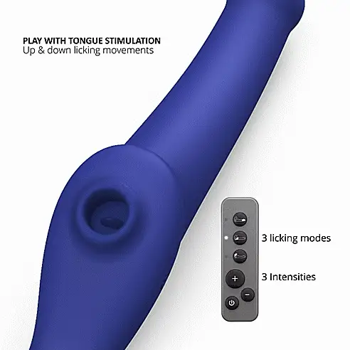 Strap-on-Me Vibrating Licking Strapless Strap-on - Image 6