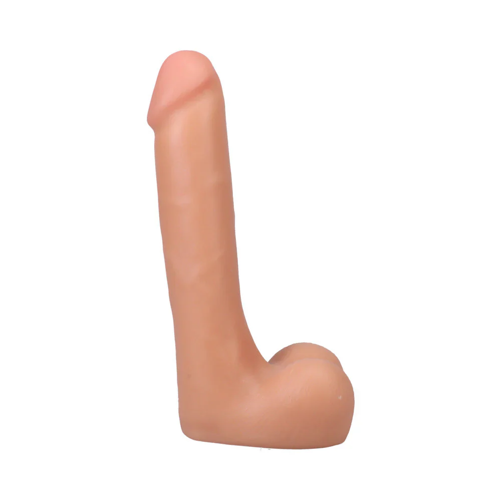 The Realistic Cock 5 in. ULTRASKYN Vac-U-Lock Dildo with Balls Vanilla - Image 5