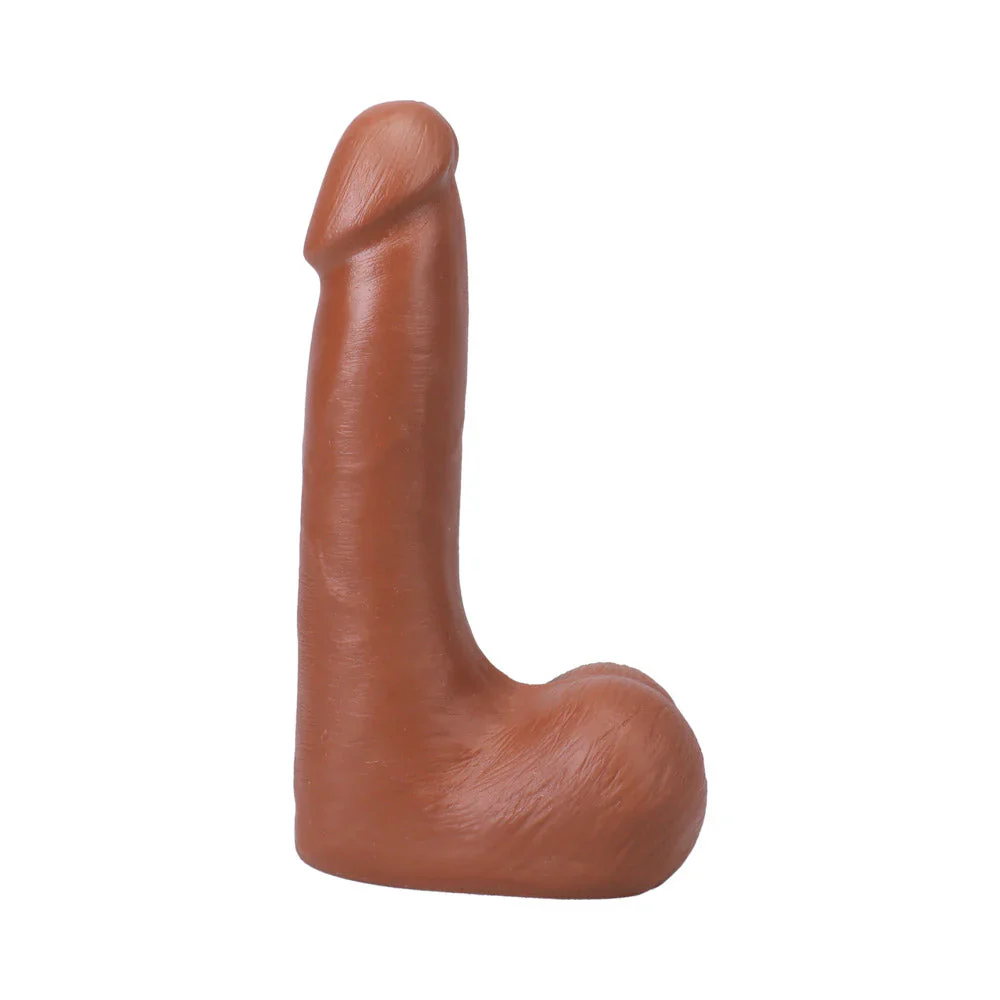 The Realistic Cock 5 in. ULTRASKYN Vac-U-Lock Dildo with Balls Vanilla - Image 6