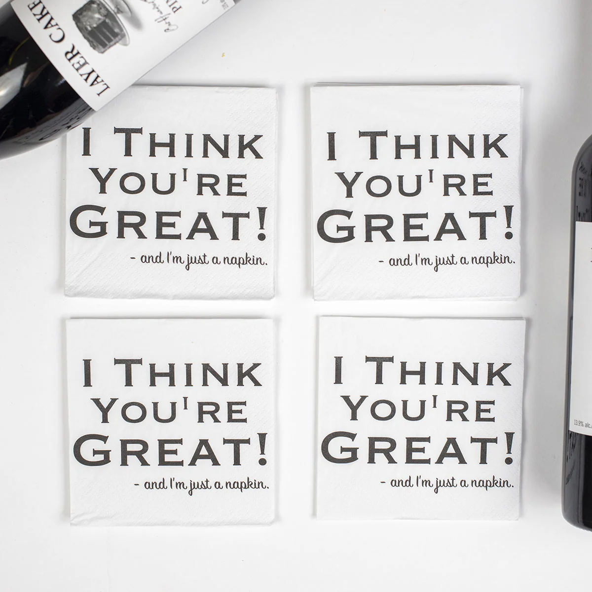"I Think You're Great" Napkins - Image 2
