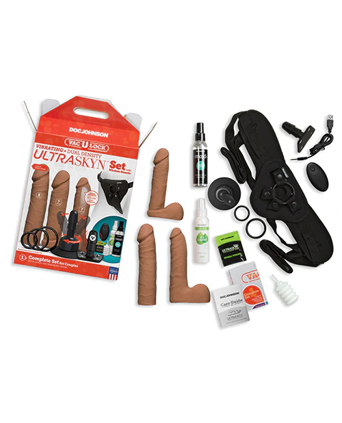 Vac-U-Lock Vibrating Dual Density UltraSkyn Set with Remote - Image 2