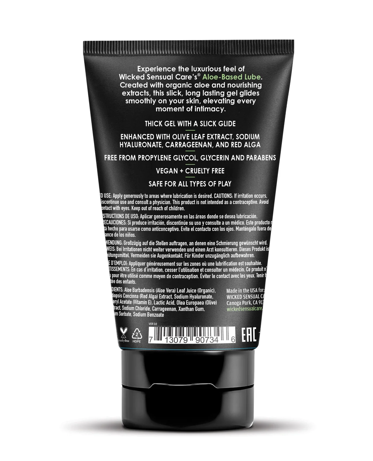 Wicked Sensual Care Aloe Vera Lubricant - Image 2