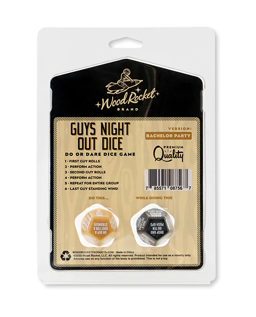 Wood Rocket Guys Night Out Dice Game - Image 4