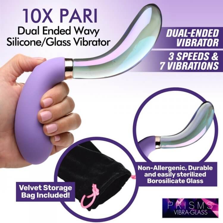 XR Brands Prisms Vibra-Glass Pari - Image 4